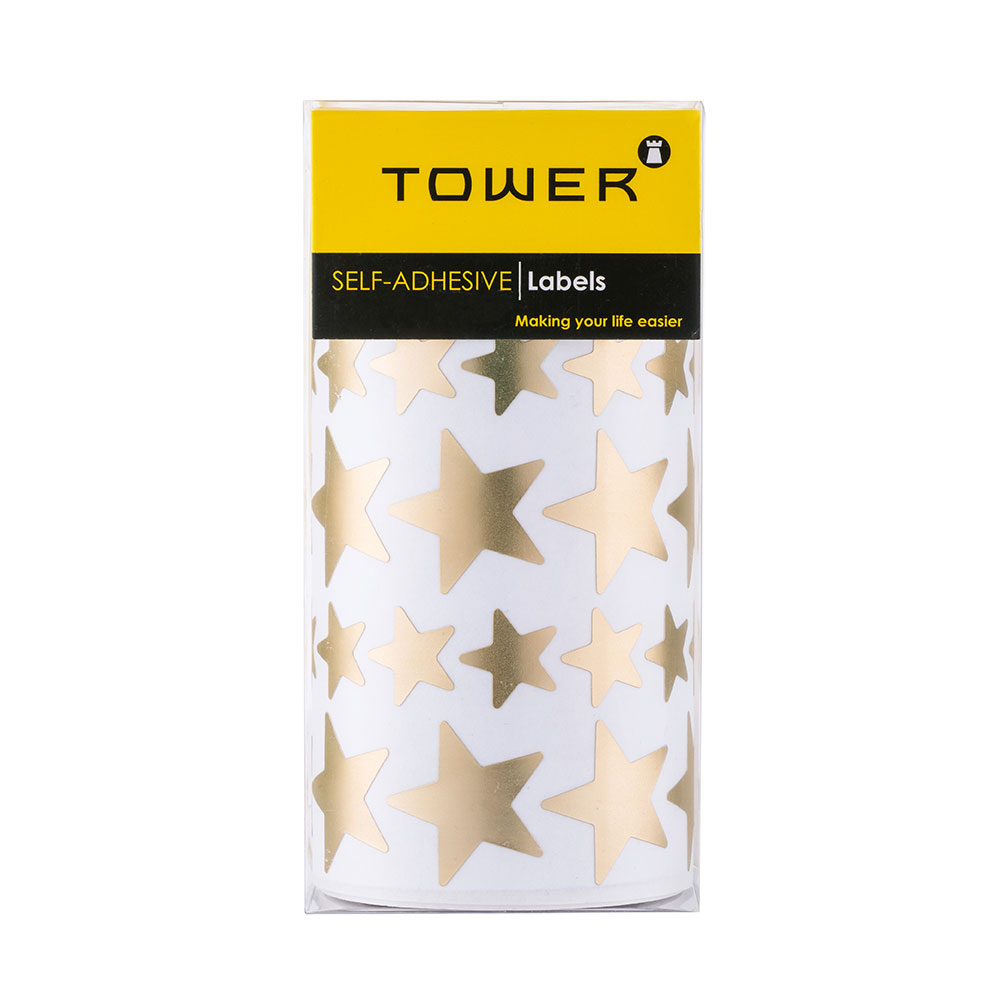 Gold Large and Medium Stars Value Roll in package