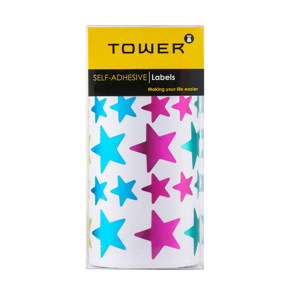 Mixed Metallic Large and Medium Stars Value Roll in package