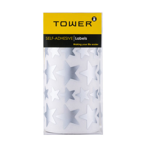 Silver Large and Medium Stars Value Roll in packaging