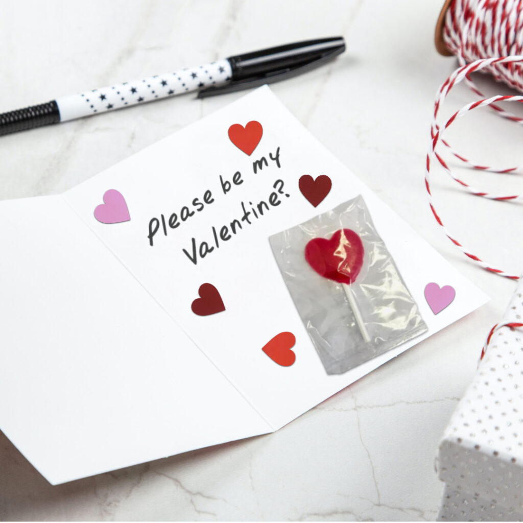 "Please Be My Valentine?" DIY card